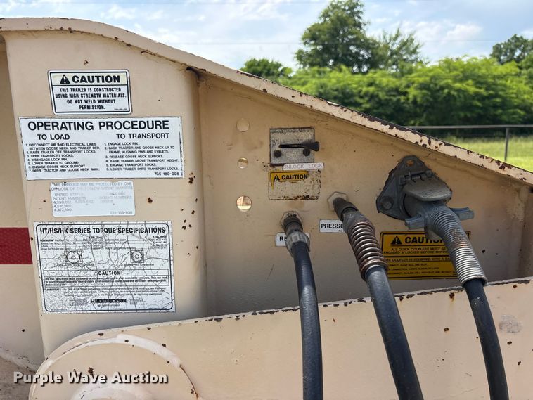 image for item ET2094 1992 Trail King TK100HD3-483 lowboy equipment trailer