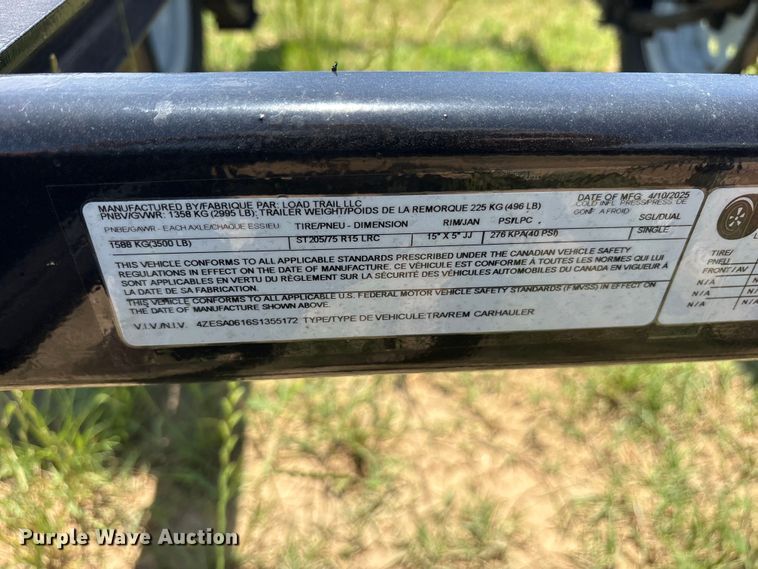 image for item ET2098 2025 Load Trail generator trailer