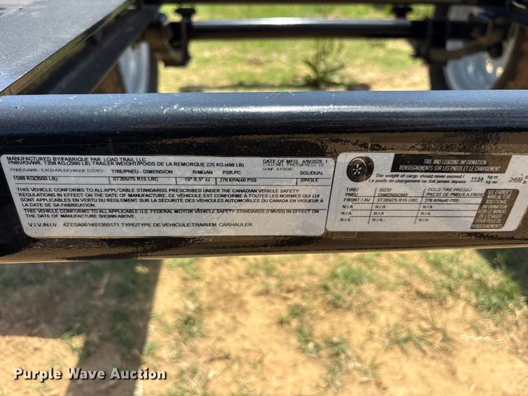 image for item ET2099 2025 Load Trail generator trailer