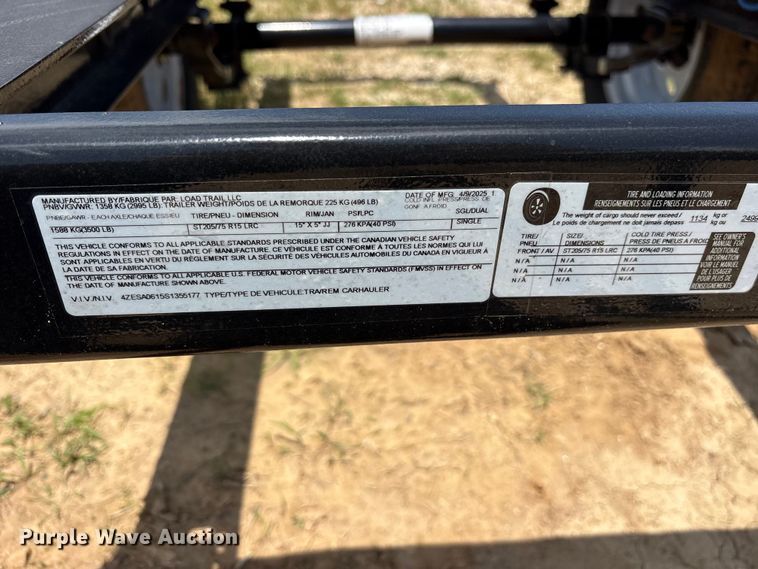image for item ET2100 2025 Load Trail generator trailer
