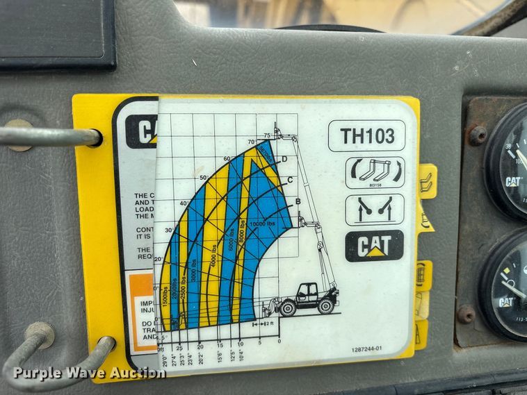 image for item ET2116 1998 Caterpillar TH103 telehandler