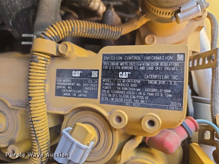 image for item ET5031 2022 Caterpillar 289D3 tracked skid steer loader