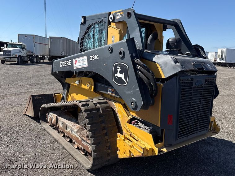 image for item ET6117 2021 John Deere 331G tracked skid steer loader