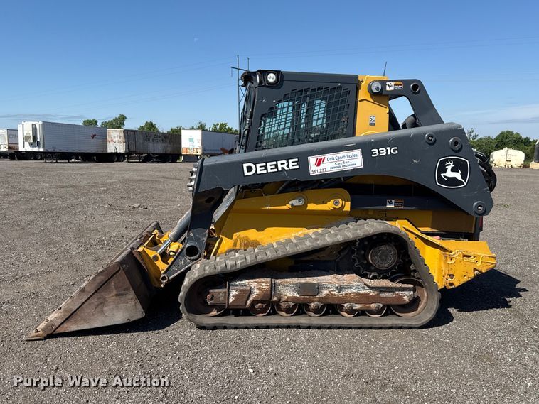 image for item ET6117 2021 John Deere 331G tracked skid steer loader