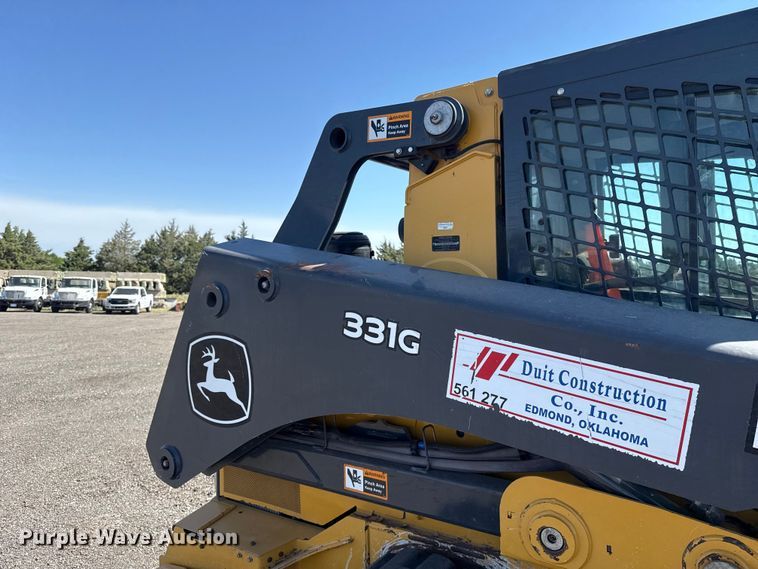 image for item ET6117 2021 John Deere 331G tracked skid steer loader