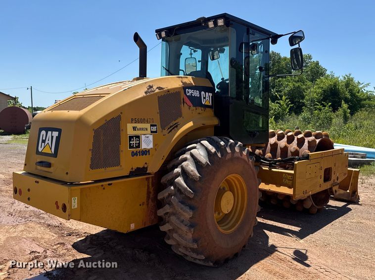 image for item ET6139 2018 Caterpillar CP56B single drum vibratory roller