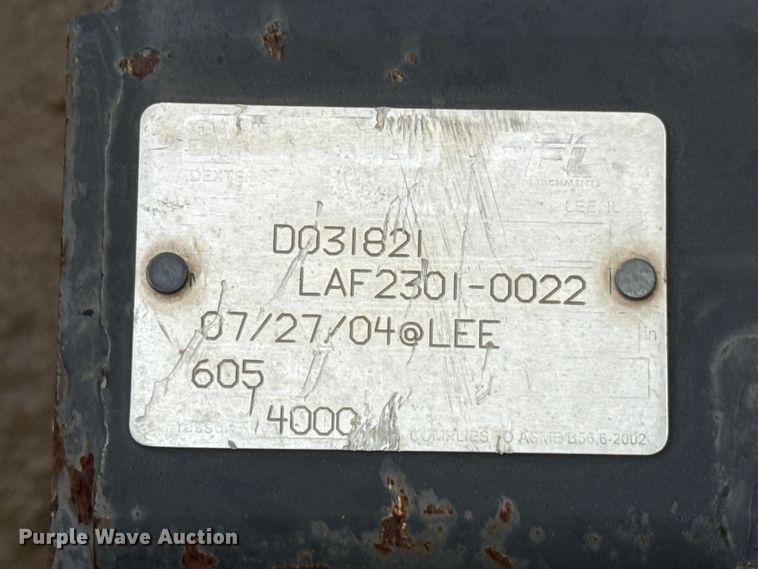 image for item ET6236 FFC LAF2301-0022 skid steer backhoe