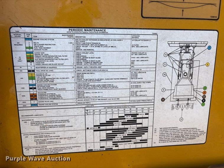 image for item EU5573 2013 John Deere 700K XLT dozer