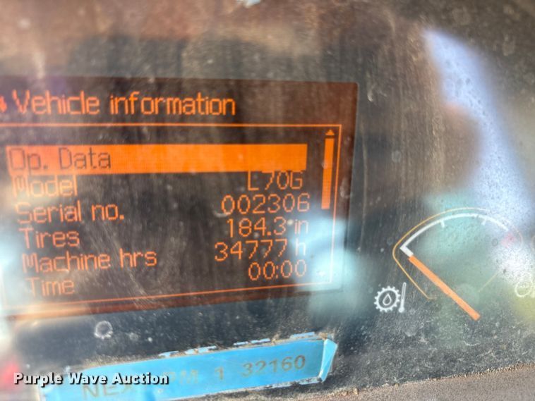 image for item EU5593 2012 Volvo L70G wheel loader