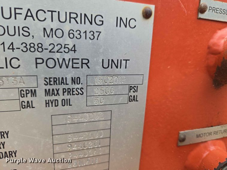 image for item EW0205 MKT Manufacturing Inc. HP-85T3A/V2-ESC pile driver / extractor