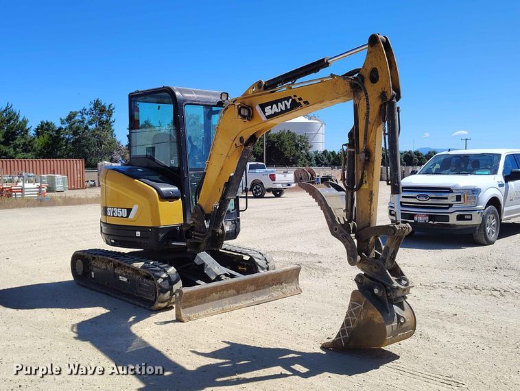 image for item EW1014 2019 Sany SY35U mini excavator