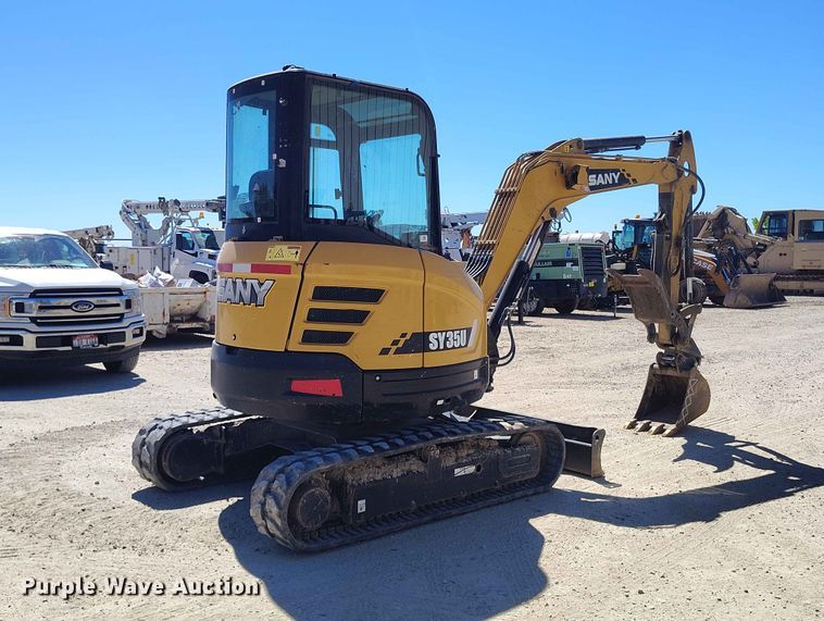 image for item EW1014 2019 Sany SY35U mini excavator