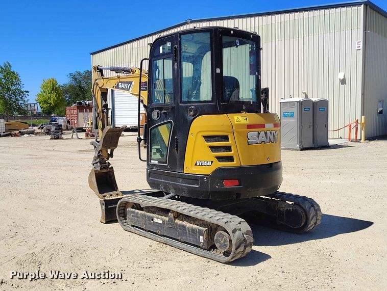 image for item EW1014 2019 Sany SY35U mini excavator