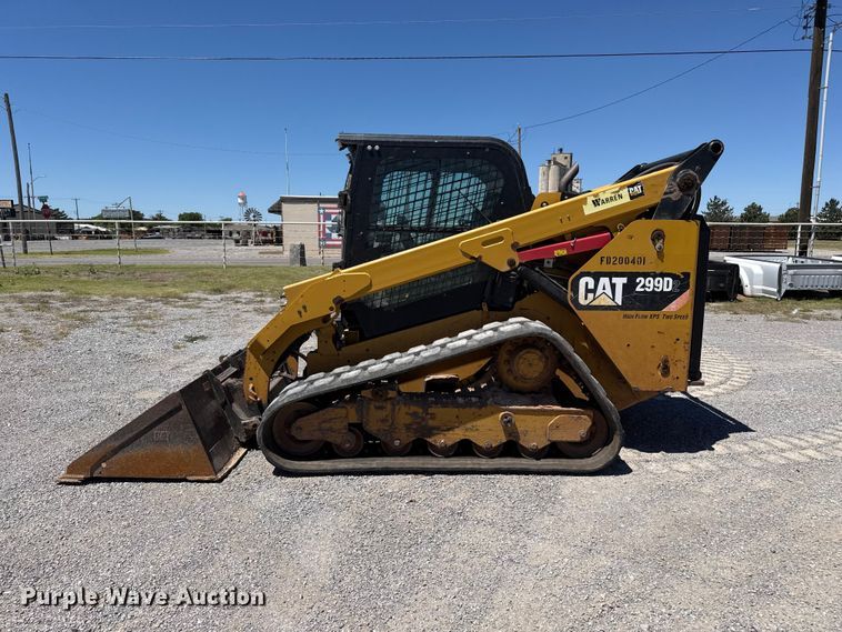 image for item EW4537 2015 Caterpillar 299D2 tracked skid steer loader