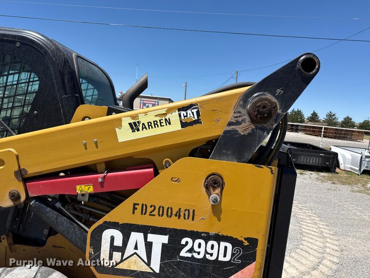 image for item EW4537 2015 Caterpillar 299D2 tracked skid steer loader