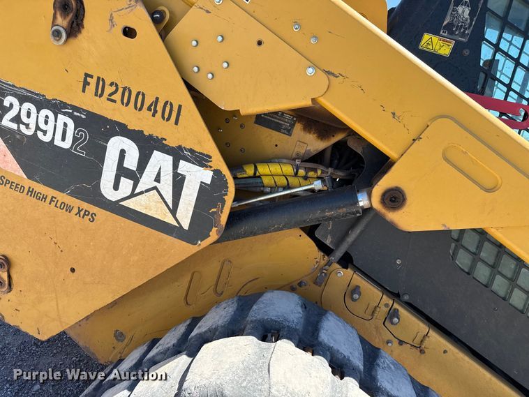 image for item EW4537 2015 Caterpillar 299D2 tracked skid steer loader