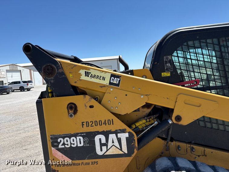 image for item EW4537 2015 Caterpillar 299D2 tracked skid steer loader