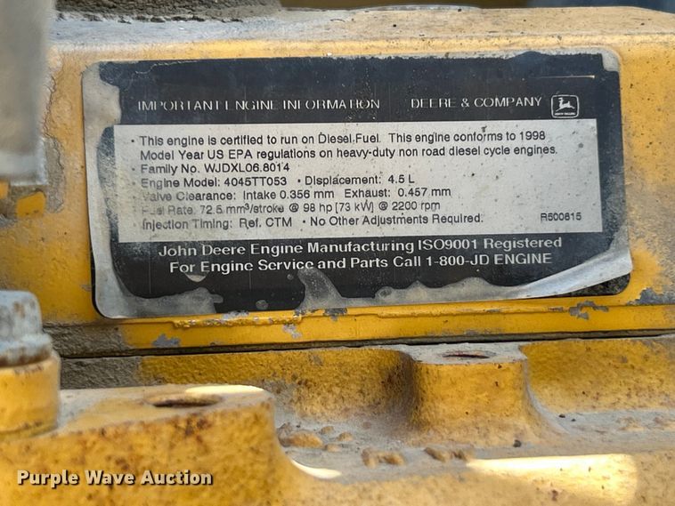 image for item FC2629 1998 John Deere 410E backhoe