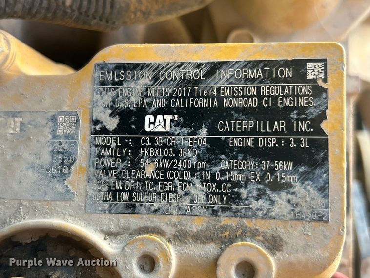 image for item FC2631 2018 Caterpillar 279D tracked skid steer loader