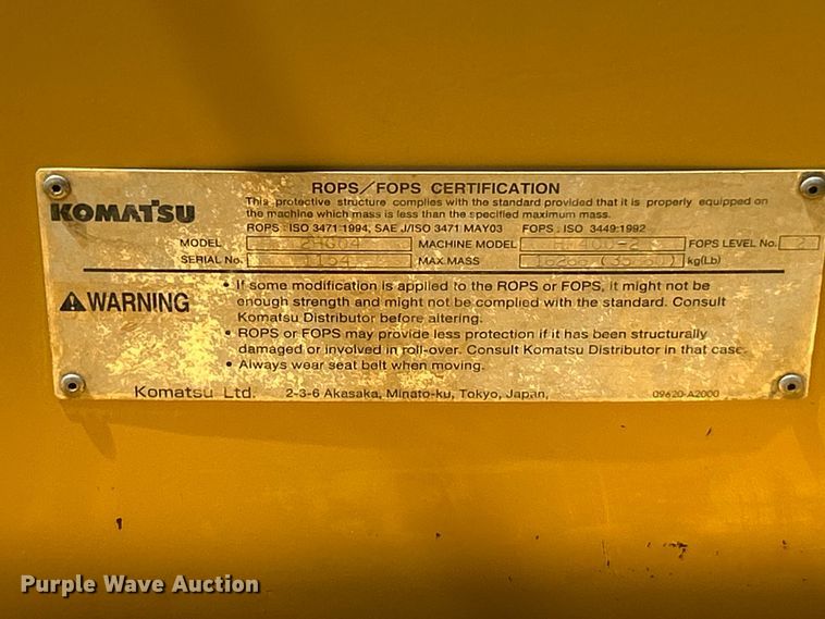 image for item FC2632 2006 Komatsu HM400-2 articulated haul truck