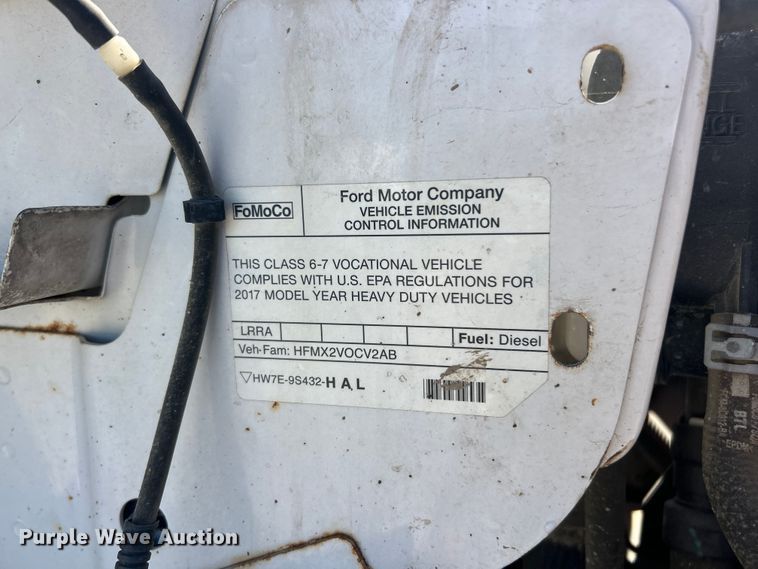 image for item FC2643 2017 Ford F750 Super Duty utility / service truck