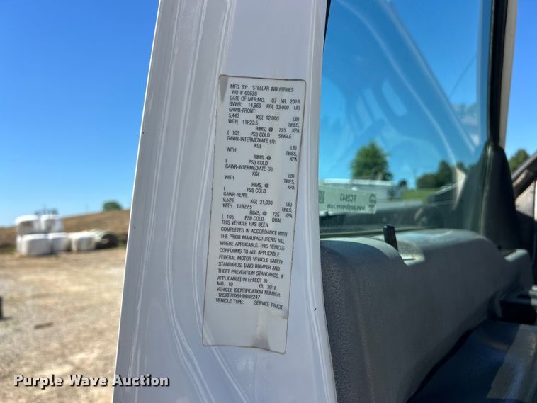 image for item FC2643 2017 Ford F750 Super Duty utility / service truck