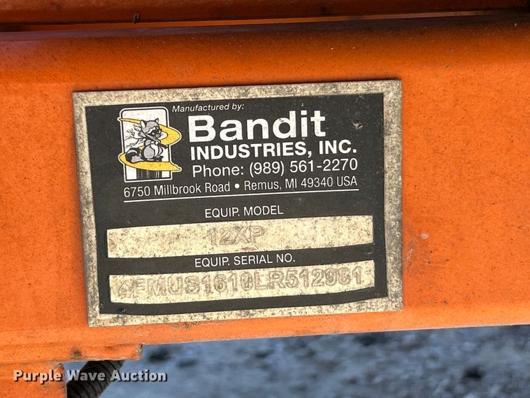 image for item FC2648 2020 Bandit Intimidator 12XP wood chipper