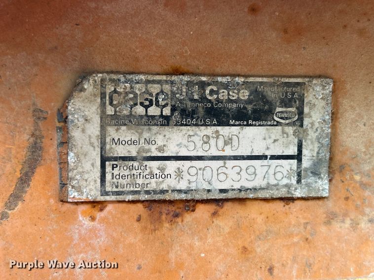 image for item FC2664 1981 Case 580D backhoe