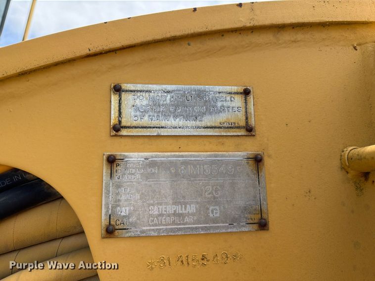 image for item FC3083 1994 Caterpillar 12G motor grader