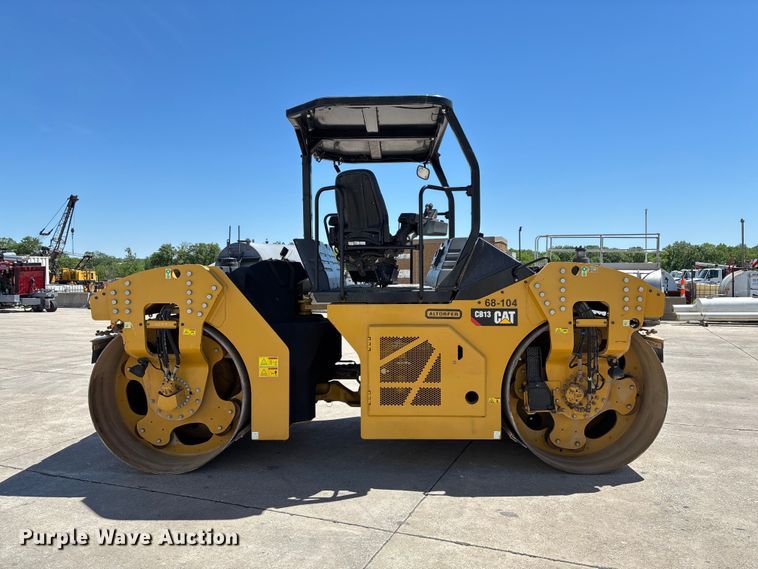 image for item FC5745 2019 Caterpillar CB13 double drum vibratory roller