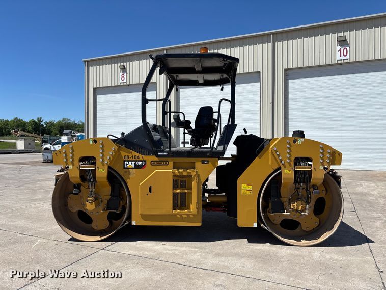 image for item FC5745 2019 Caterpillar CB13 double drum vibratory roller