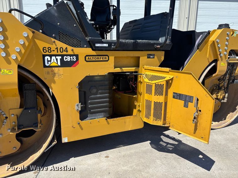 image for item FC5745 2019 Caterpillar CB13 double drum vibratory roller
