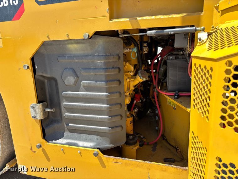 image for item FC5745 2019 Caterpillar CB13 double drum vibratory roller