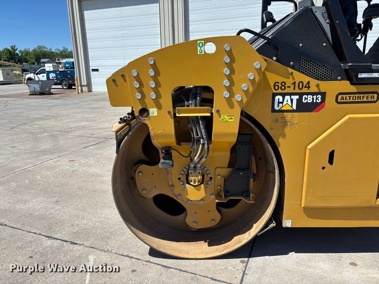 image for item FC5745 2019 Caterpillar CB13 double drum vibratory roller