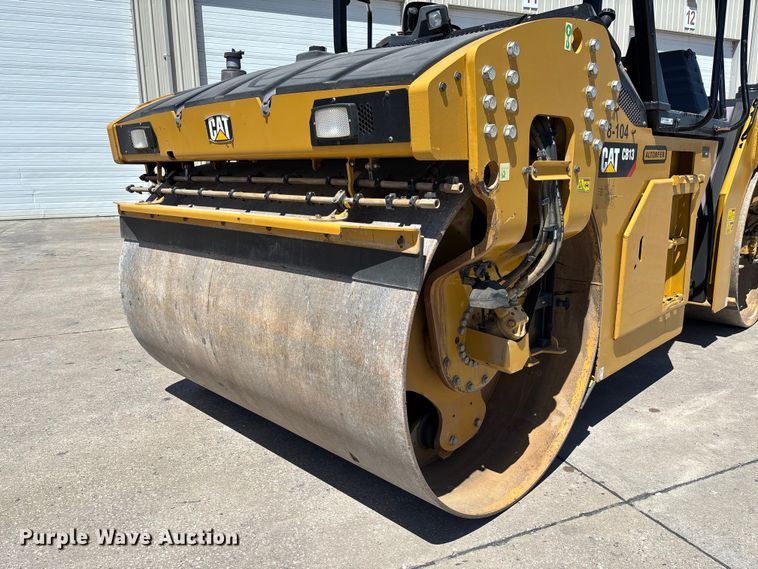 image for item FC5745 2019 Caterpillar CB13 double drum vibratory roller