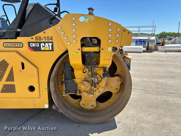 image for item FC5745 2019 Caterpillar CB13 double drum vibratory roller