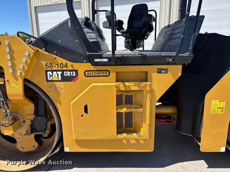 image for item FC5745 2019 Caterpillar CB13 double drum vibratory roller
