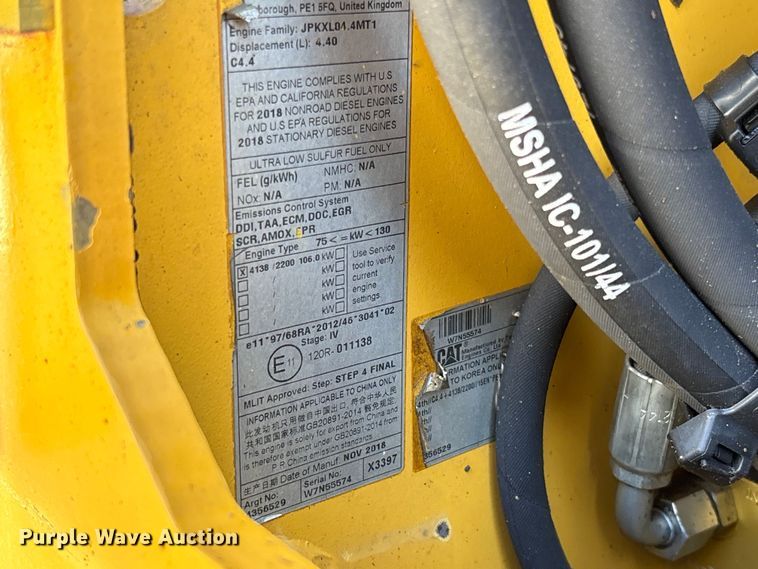 image for item FC5745 2019 Caterpillar CB13 double drum vibratory roller