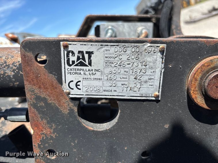 image for item FC5747 2008 Caterpillar PC206 skid steer cold planer