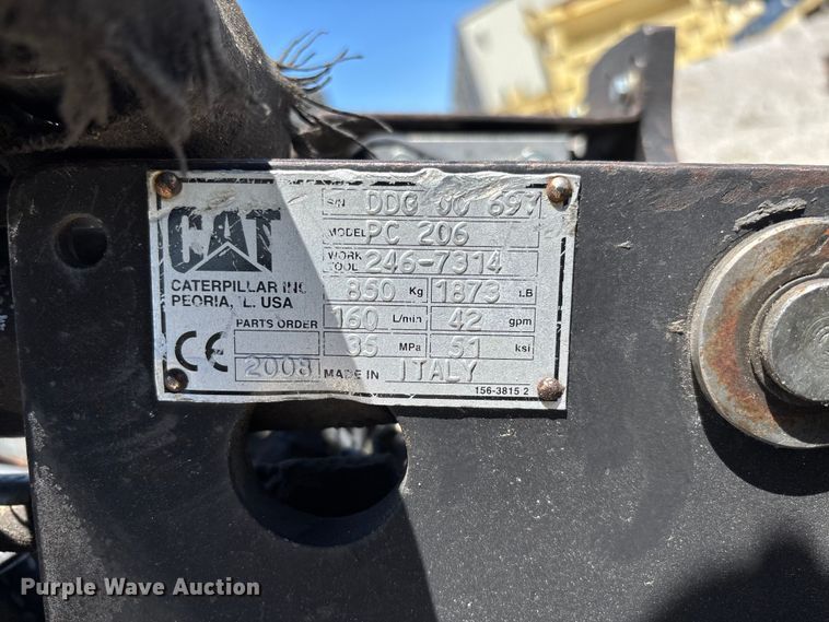 image for item FC5749 2008 Caterpillar PC206 skid steer cold planer