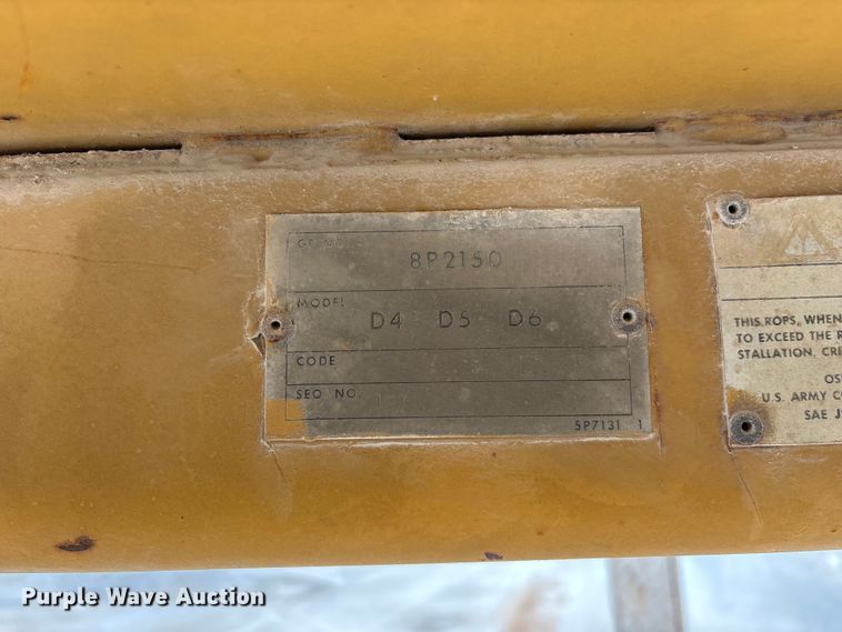 image for item FG0381 1977 Caterpillar D6D dozer