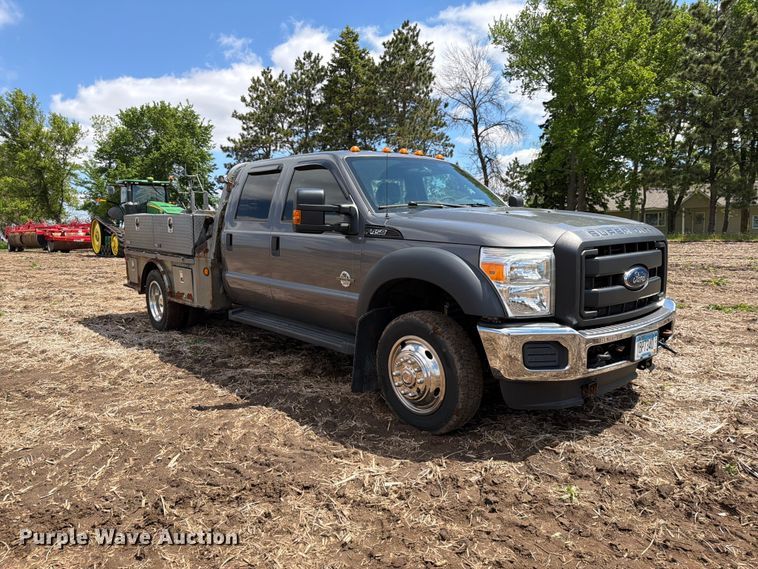 image for item FK0182 2012 Ford F450 Super Duty Crew Cab flatbed truck