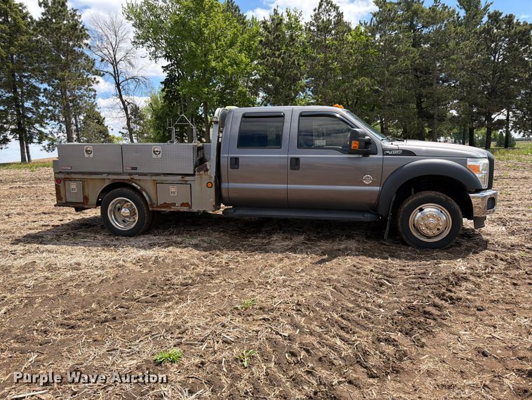 image for item FK0182 2012 Ford F450 Super Duty Crew Cab flatbed truck