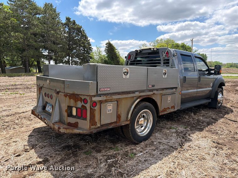 image for item FK0182 2012 Ford F450 Super Duty Crew Cab flatbed truck