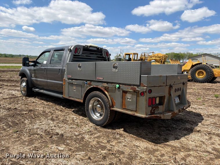 image for item FK0182 2012 Ford F450 Super Duty Crew Cab flatbed truck