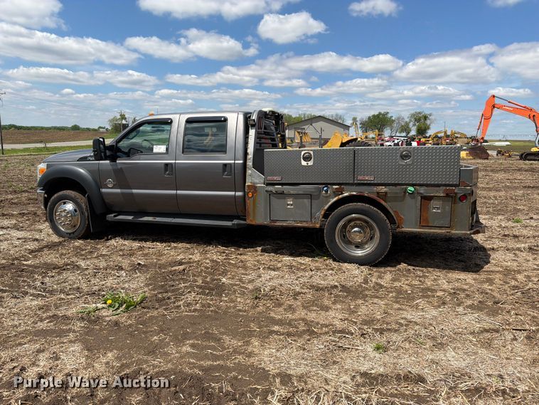 image for item FK0182 2012 Ford F450 Super Duty Crew Cab flatbed truck