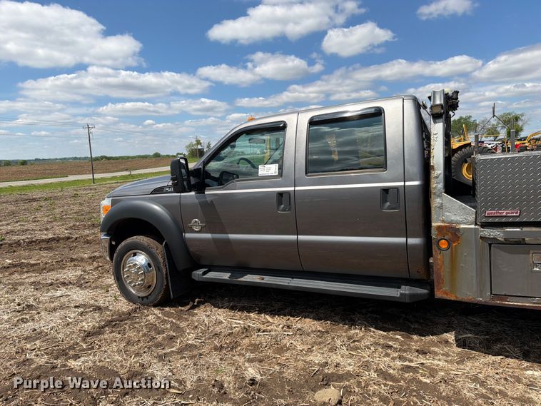 image for item FK0182 2012 Ford F450 Super Duty Crew Cab flatbed truck