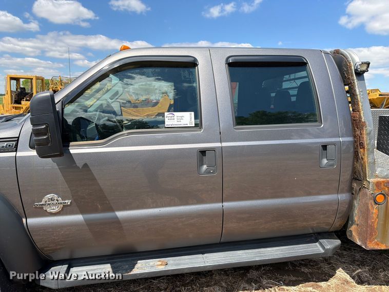 image for item FK0182 2012 Ford F450 Super Duty Crew Cab flatbed truck