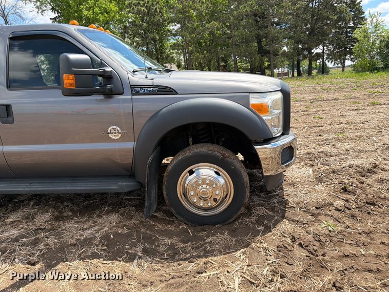 image for item FK0182 2012 Ford F450 Super Duty Crew Cab flatbed truck
