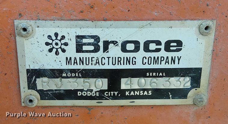 image for item FK0833 2008 Broce RJ 350 broom